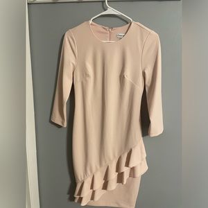 Calvin Klein blush pink dress